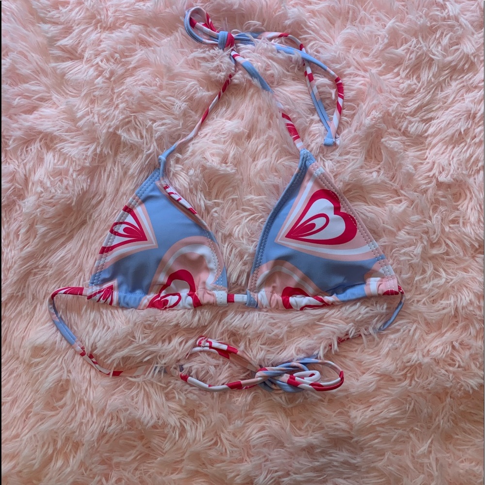 Triangle Hearts Bikini Top